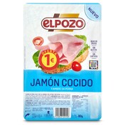 Jamón cocido Elpozo sobre 80 g