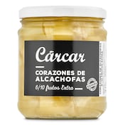 Corazones de alcachofas 6/10 Carcar frasco 250 g