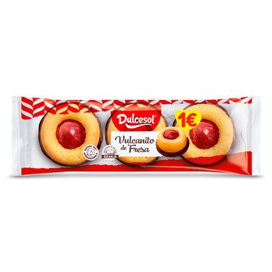 Vulcanitos de fresa Dulcesol bolsa 143 g-0 Vulcanitos de fresa Dulcesol bolsa 143 g-0
