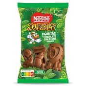 Figuritas de chocolate con leche y galleta Nestlé Jungly bolsa 124 g