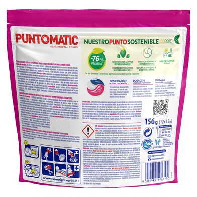 Detergente máquina cápsulas fusión floral Puntomatic bolsa 12 lavados-1