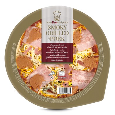 Pizza smoky grilled pork Al Punto Dia bandeja 480 g-0 Pizza smoky grilled pork Al Punto Dia bandeja 480 g-0