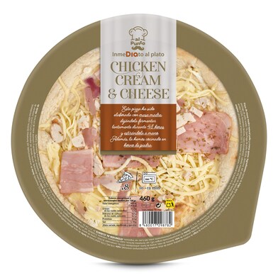 Pizza chicken cream cheese Al Punto Dia bandeja 460 g-0