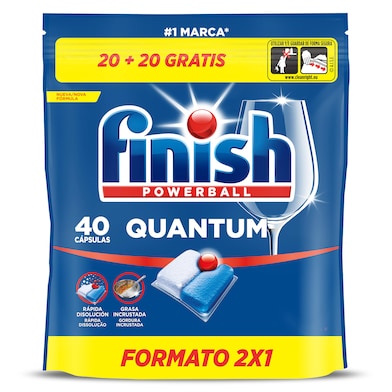 Pastillas lavavajillas quantum Finish 40 unidades-0 Pastillas lavavajillas quantum Finish 40 unidades-0