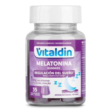Gominolas de melatonina Vitaldin frasco 35 unidades-0 Gominolas de melatonina Vitaldin frasco 35 unidades-0