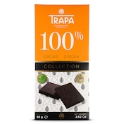 Chocolate negro 100% cacao Trapa 80 g