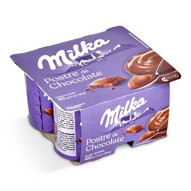 Postre de chocolate Milka pack 4 x 100 g-0 Postre de chocolate Milka pack 4 x 100 g-0