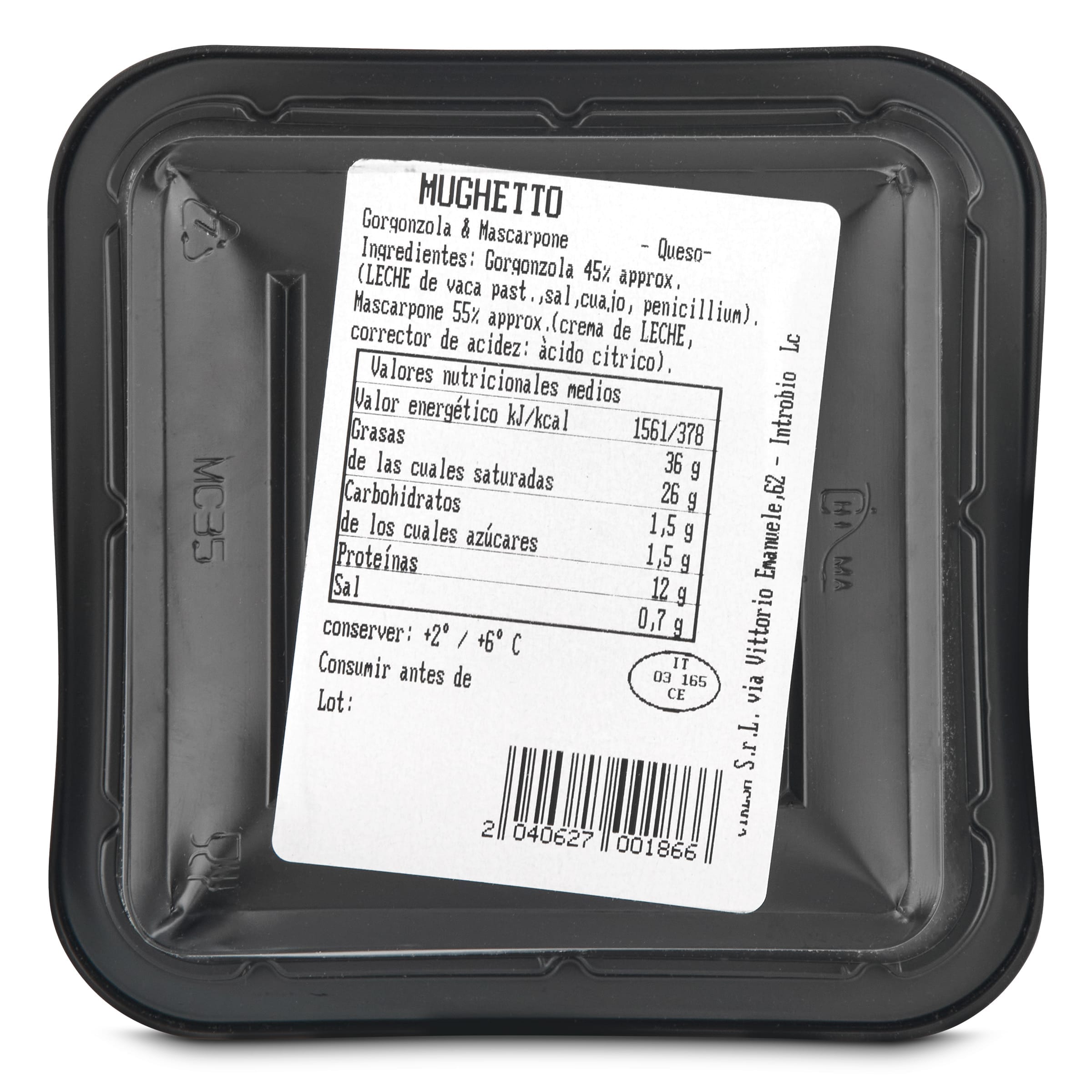 Queso mascarpone gorgonzola Quesería del Mundo 180 g