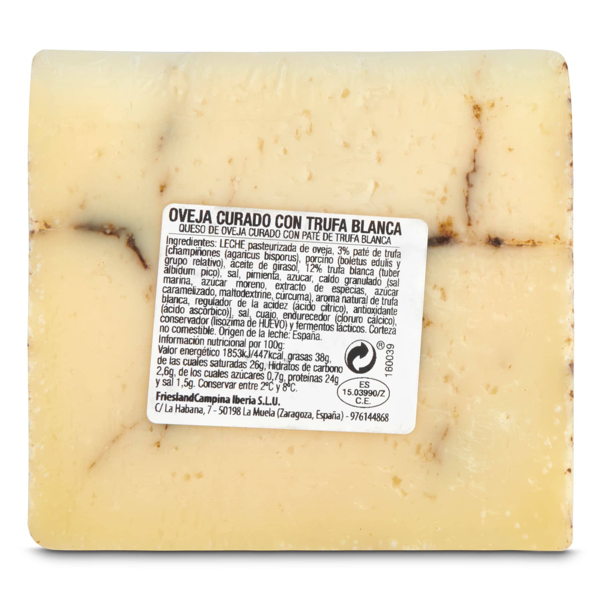 Queso de oveja con trufa blanca Quesería del Mundo 175 g