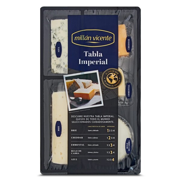 Tabla de quesos Imperial Millan vicente bandeja 250 g