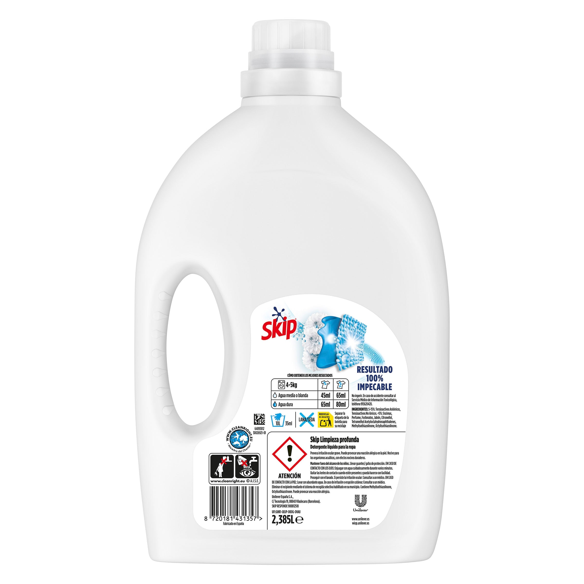 Detergente líquido limpieza profunda Skip 53 lavados