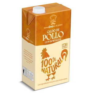 caldo natural de pollo y hortalizas 1 l