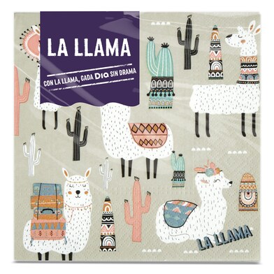Servilletas especial verano 3 capas La Llama Dia bolsa 20 unidades-0 Servilletas especial verano 3 capas La Llama Dia bolsa 20 unidades-0