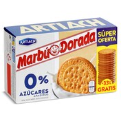 Galletas al horno 0% azúcares añadidos Marbú Dorada caja 400 g