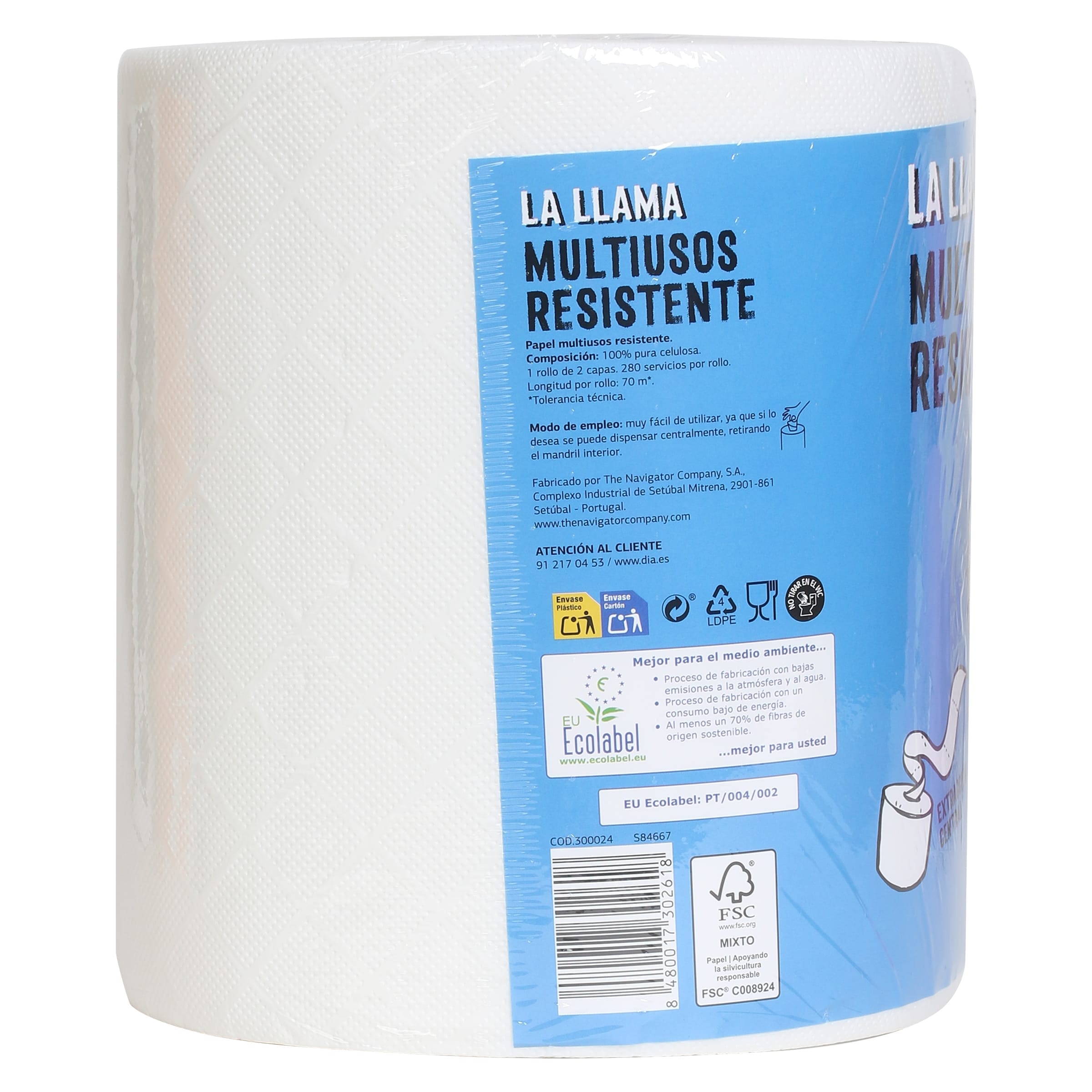 Papel multiusos resistente Dia La Llama 1 unidad