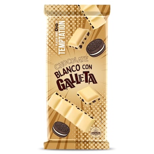 chocolate blanco con galleta 100 g