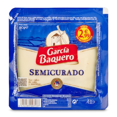 Queso semicurado García Baquero 180 g-0
