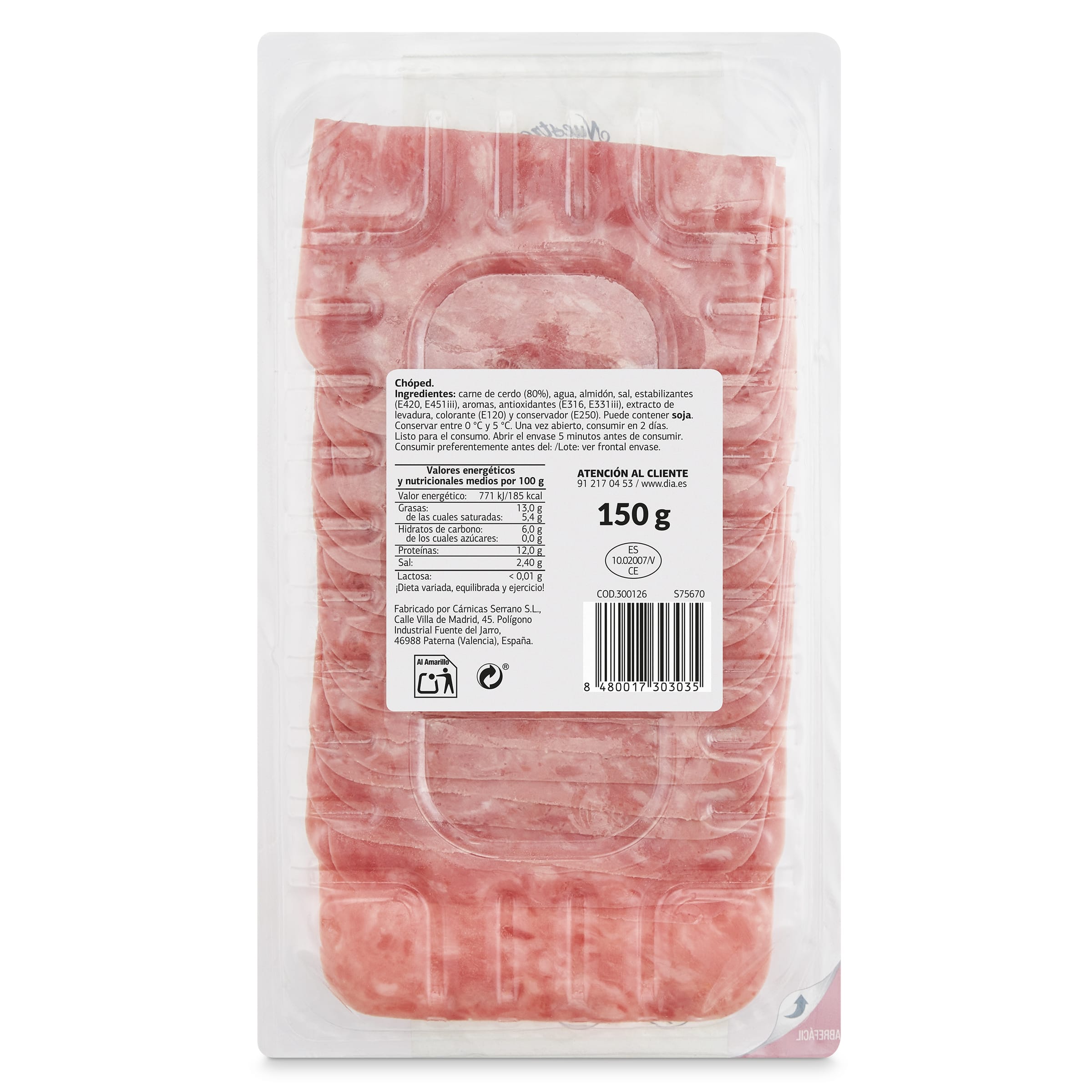 Chopped lata Dia Nuestra Alacena 150 g