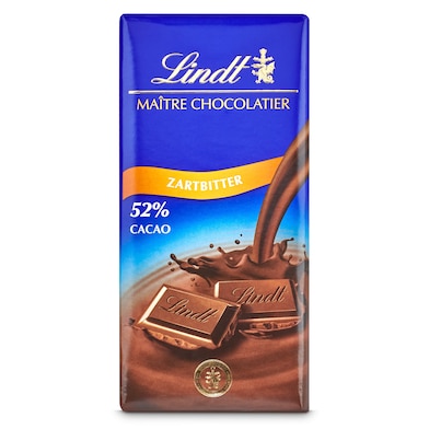 Chocolate negro 52% cacao Lindt 100 g-0