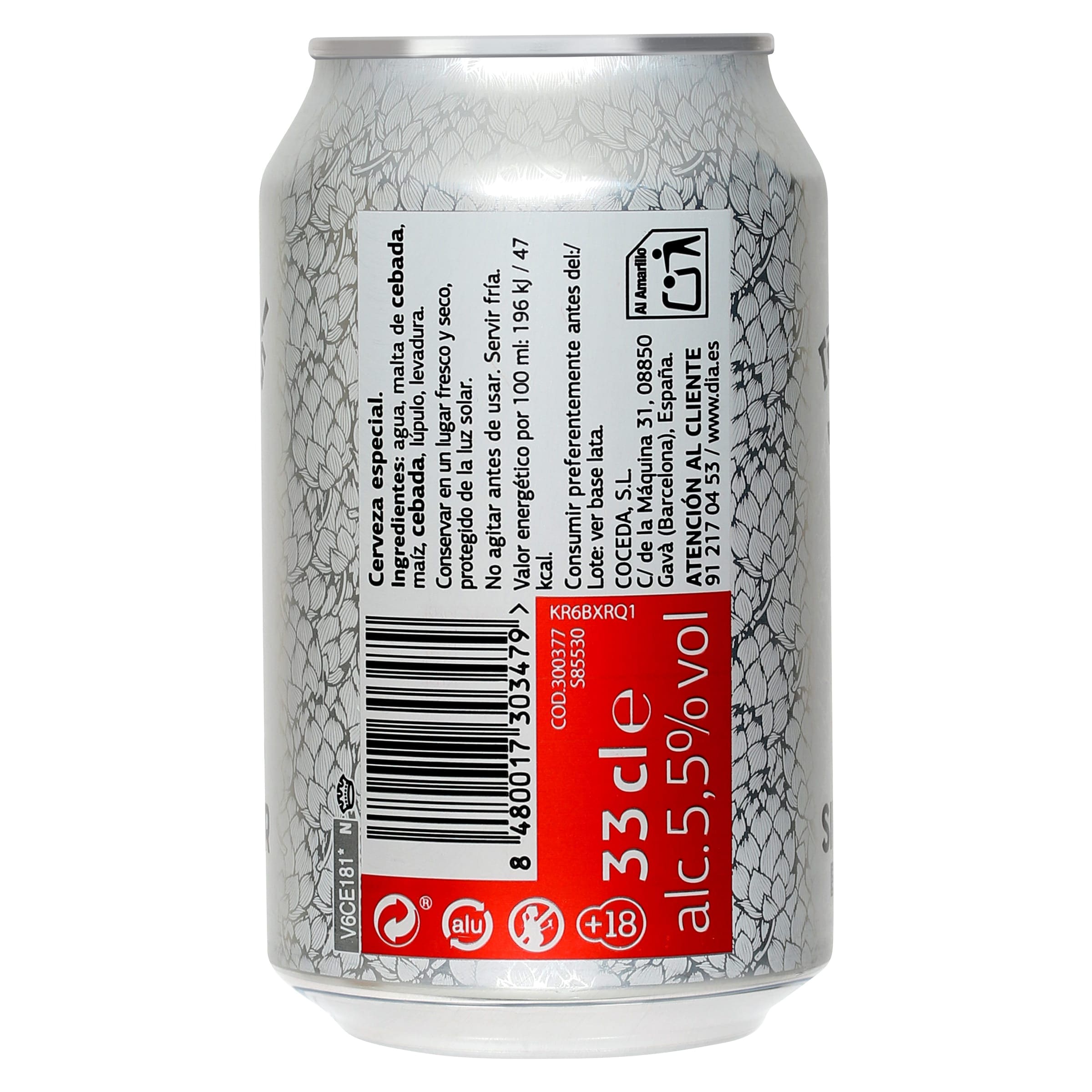 Cerveza sin filtrar Dia Ramblers 33 cl