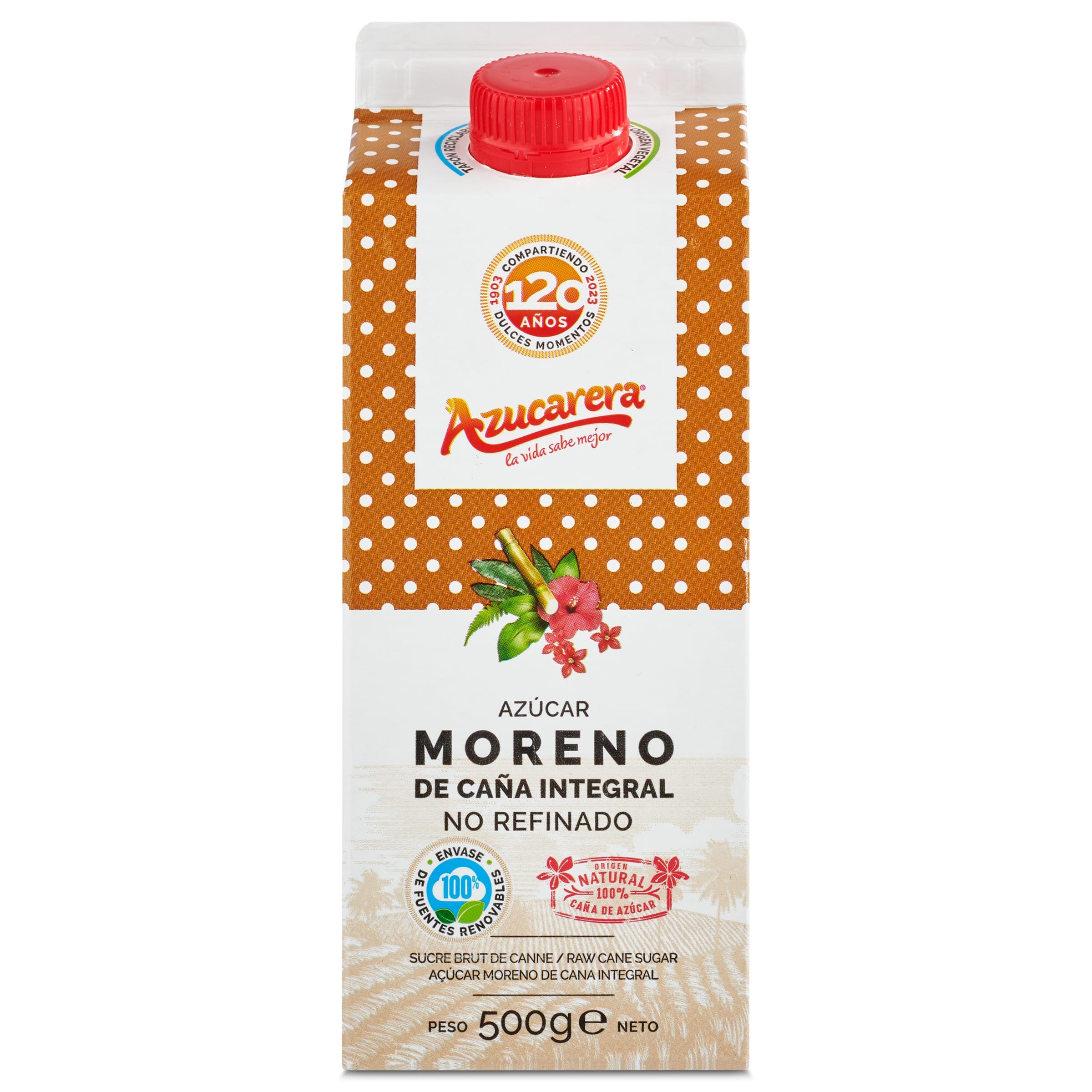Azúcar moreno de caña integral Azucarera 500 g