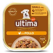 Alimento para perros adultos con pollo Ultima tarrina 150 g