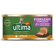 Alimento para gatos con pollo Ultima lata 85 g