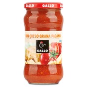 Salsa de tomate con queso grana padano Gallo frasco 350 g