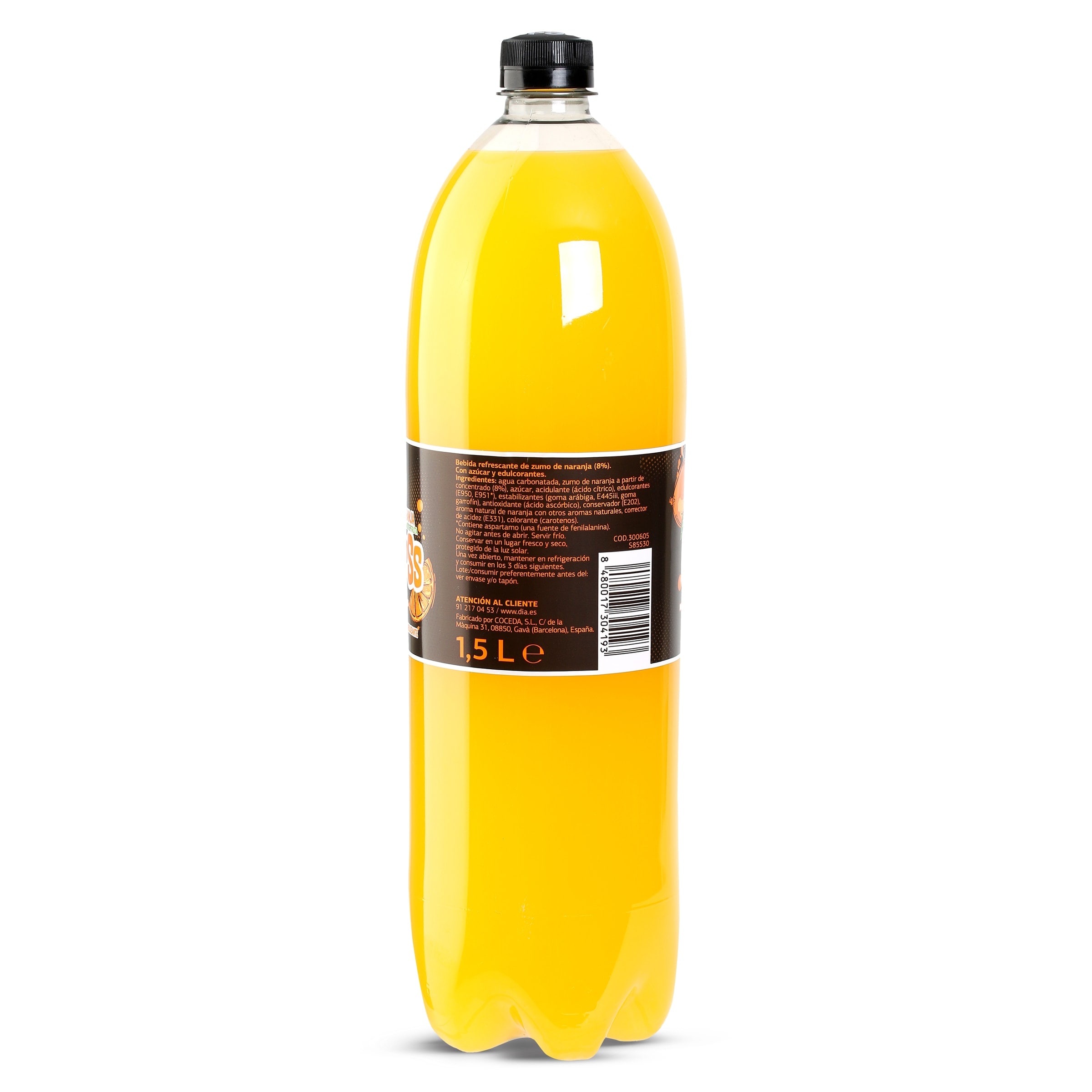 Refresco de naranja Dia Upss 1,5 L