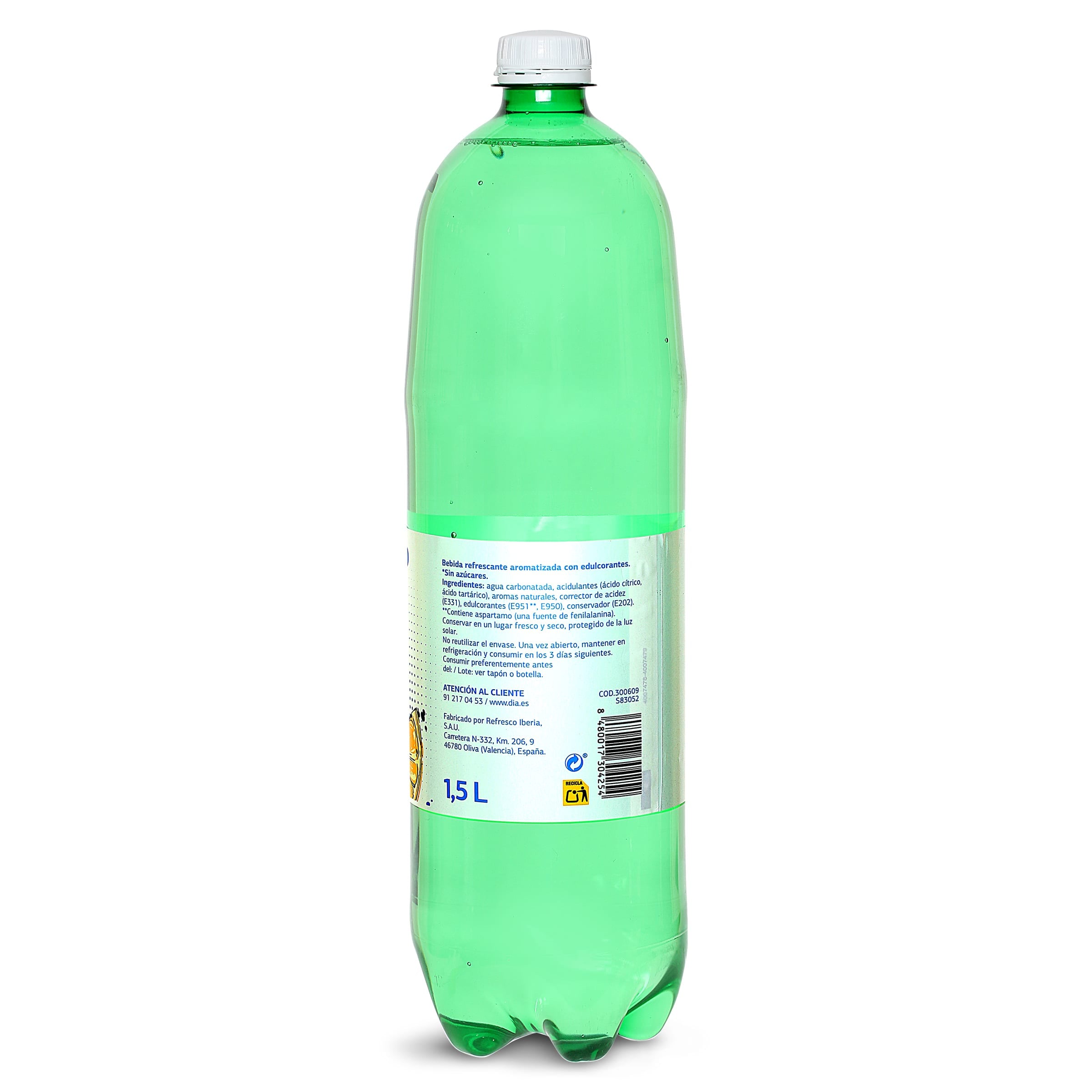 Refresco de lima limón zero Dia Upss 1.5 L