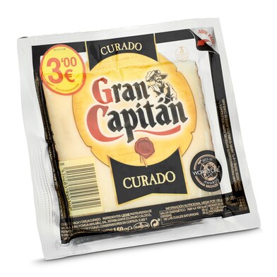 Queso mezcla curado Gran capitan 150 g-0 Queso mezcla curado Gran capitan 150 g-0