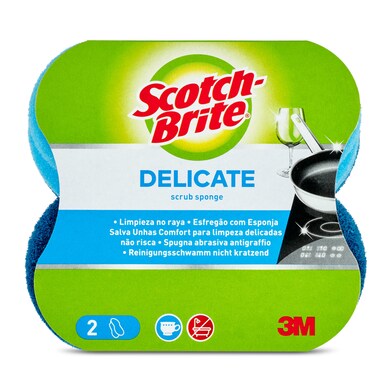 Estropajo salvauñas delicate Scotch brite pack 2 unidades-1 Estropajo salvauñas delicate Scotch brite pack 2 unidades-1