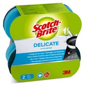 Estropajo salvauñas delicate Scotch brite pack 2 unidades