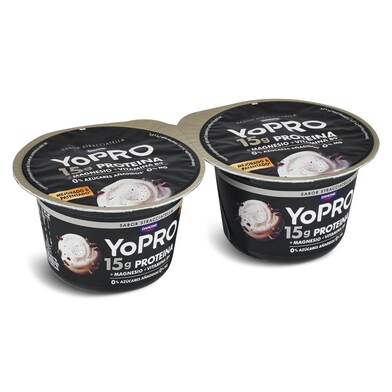 Yogur de stracciatella enriquecido con proteínas Yopro pack 2 x 160 gr-0