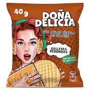 Galletas rellenas de caramelo Doña delicia bolsa 40 g