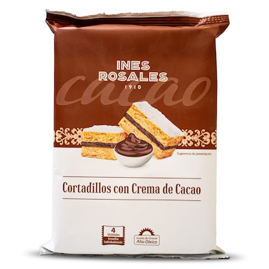 Cortadillos con crema de cacao Inés Rosales bolsa 144 g-0
