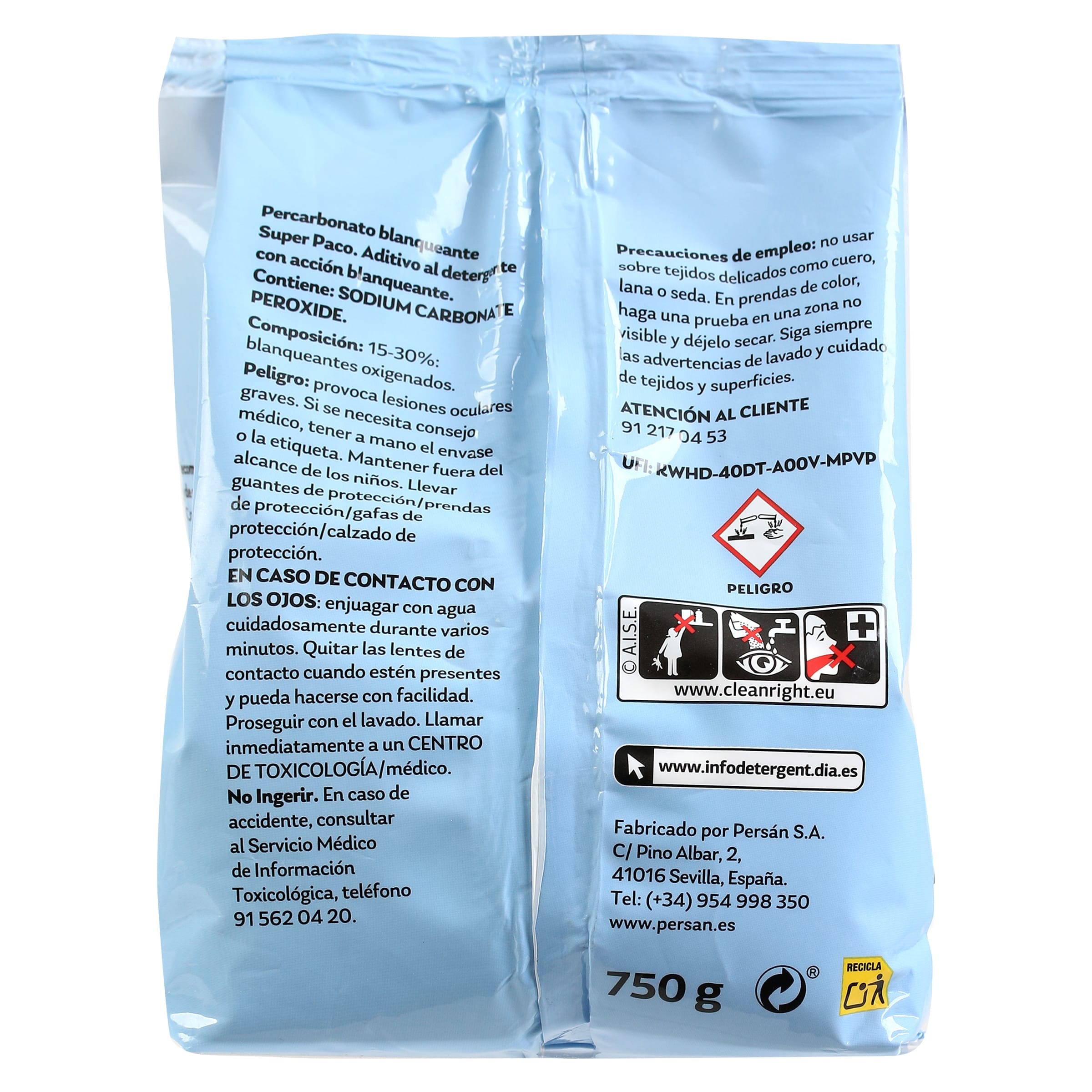 Percarbonato blanqueante Dia Super Paco 750 g