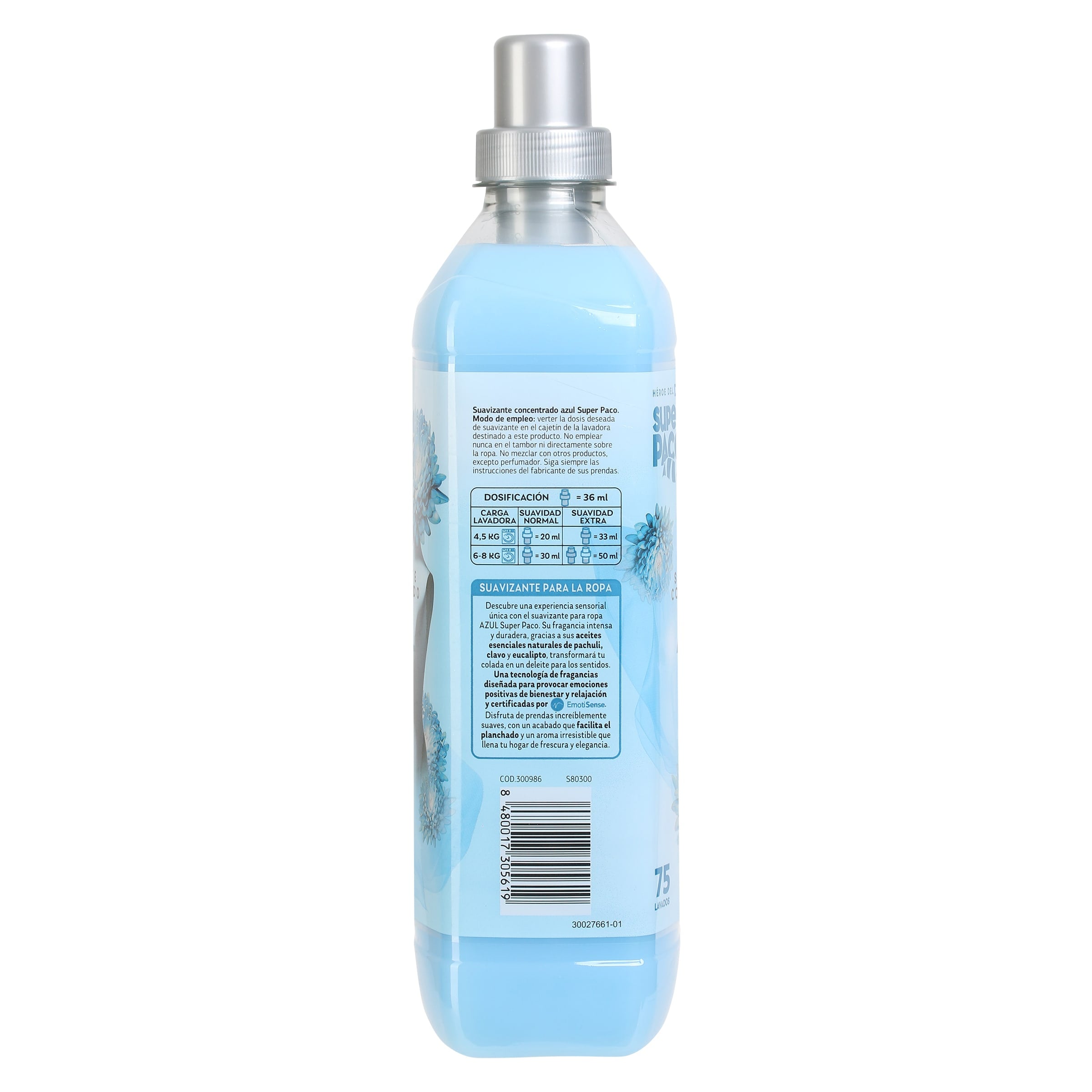 Suavizante azul Dia Super Paco 75 lavados