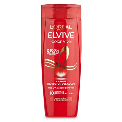 Champú protector del color cabello teñido Elvive botella 300 ml-0