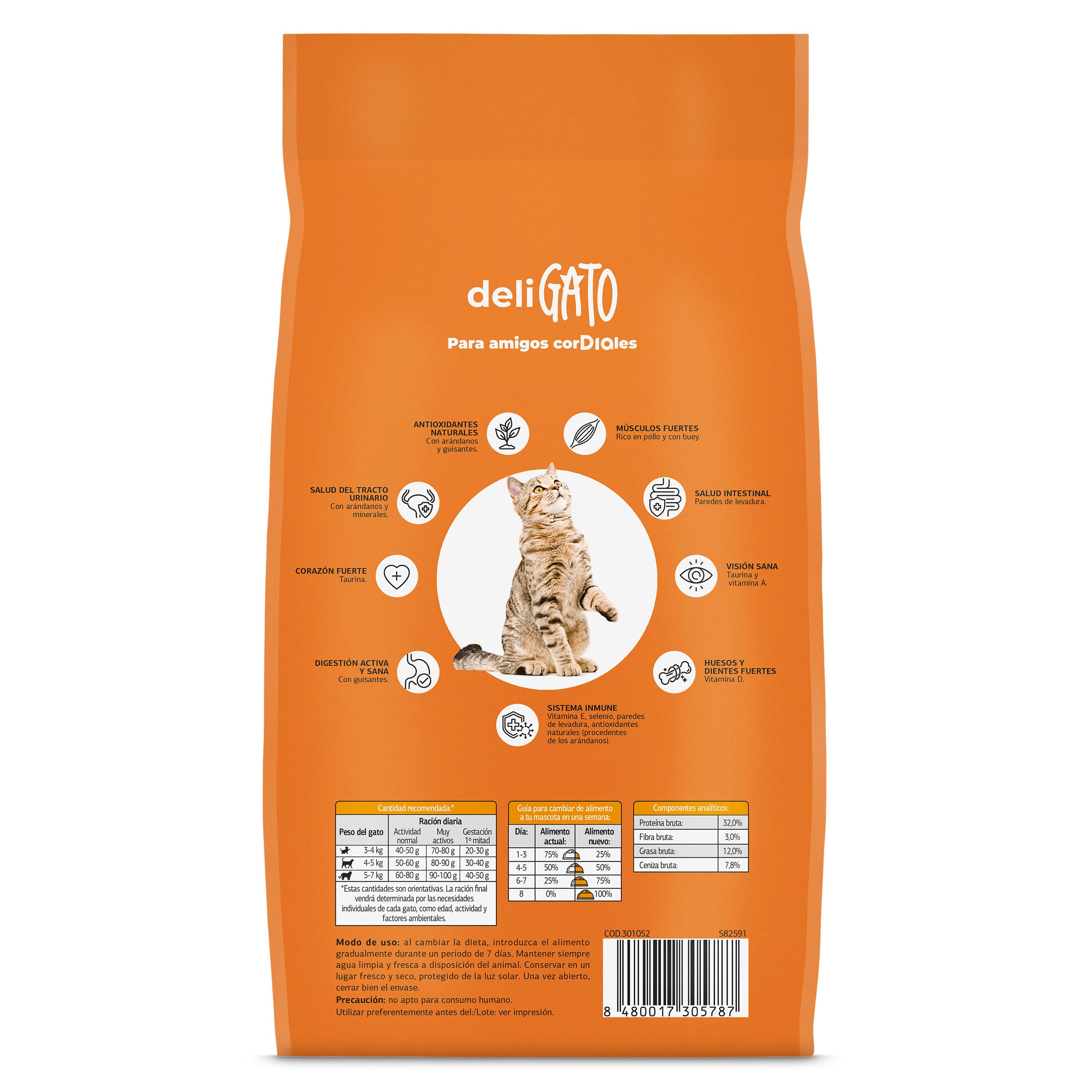 Alimento para gatos con pollo y buey Dia Deligato 1.5 Kg