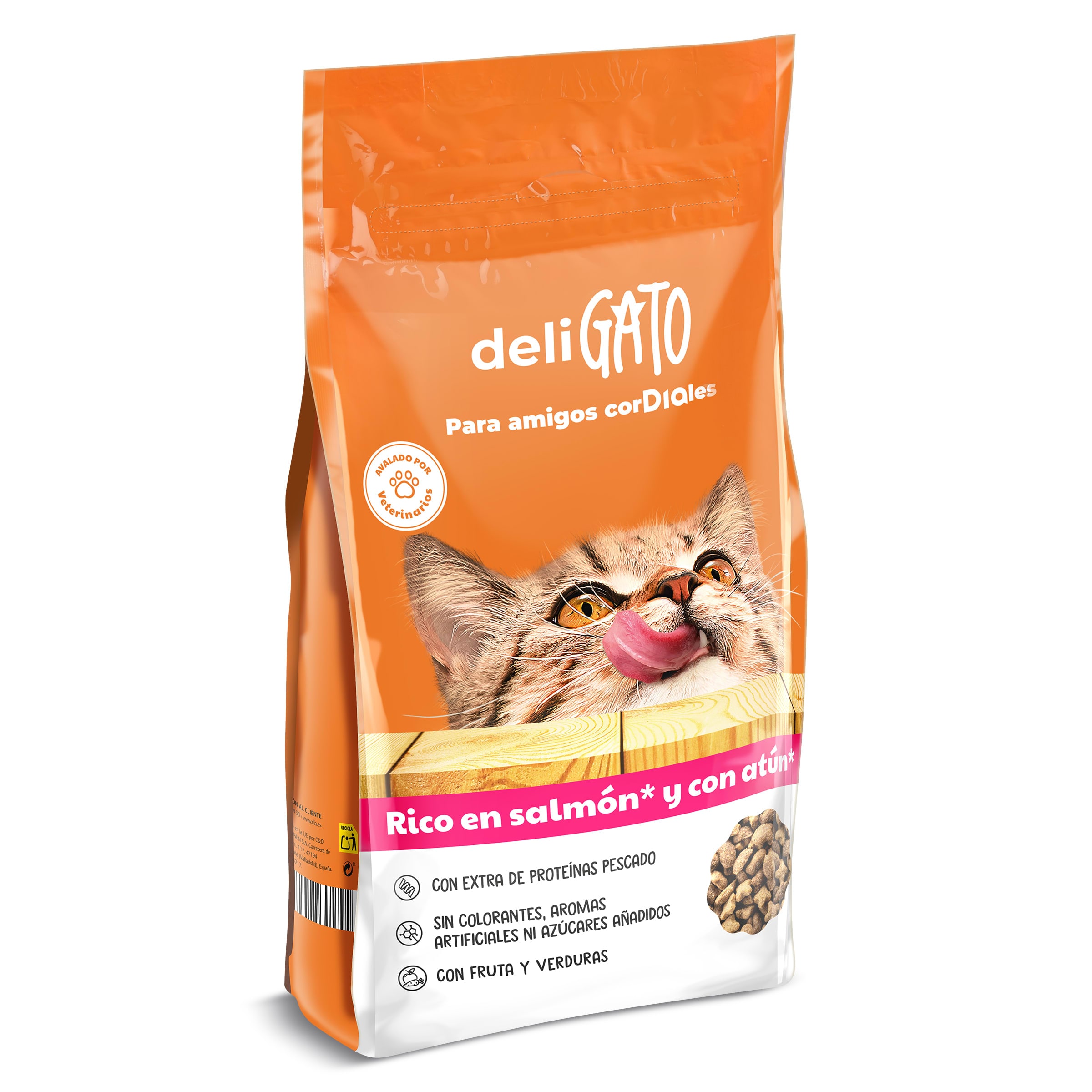 Alimento para gatos con salmón y atún Dia Deligato 1.5 Kg