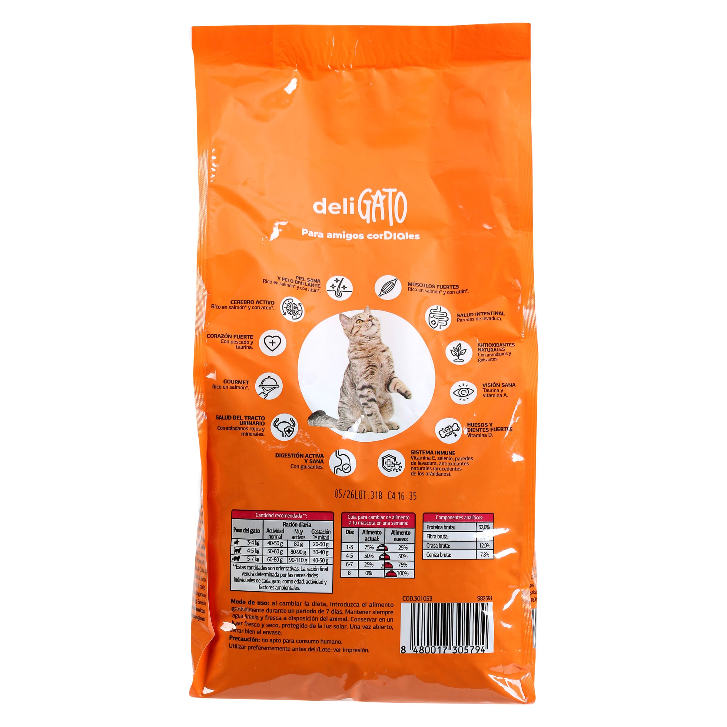 Alimento para gatos con salmón y atún Dia Deligato 1.5 Kg
