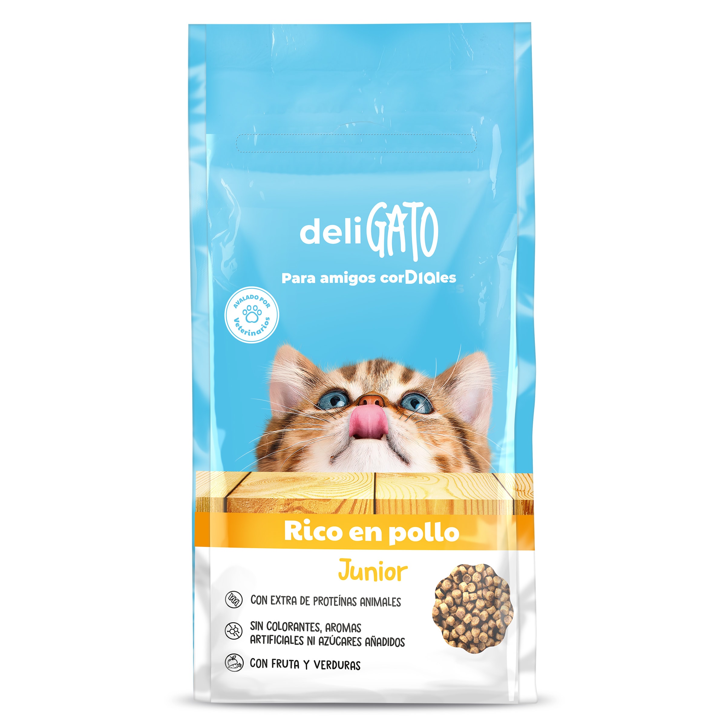 Alimento para gatos junior con pollo Dia Deligato 1.5 Kg
