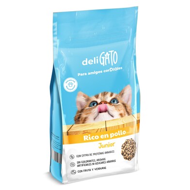 Alimento para gatos junior con pollo Deligato Dia bolsa 1.5 Kg-0 Alimento para gatos junior con pollo Deligato Dia bolsa 1.5 Kg-0