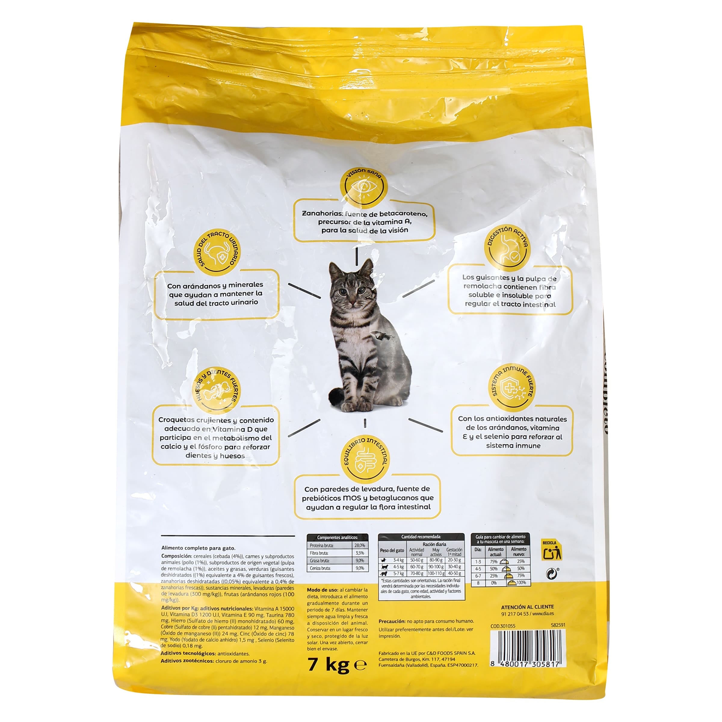 Alimento para gatos completo 7 Kg