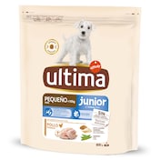 Alimento para perros mini junior con pollo Ultima bolsa 800 g