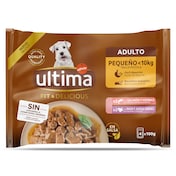Alimento para perros mini adultos mix salmón/pavo Ultima bolsa 4 x 100 g