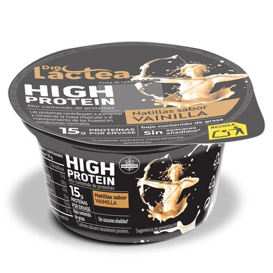 Natilla sabor vainilla alta en proteínas Dia Láctea tarrina 150 g-0 Natilla sabor vainilla alta en proteínas Dia Láctea tarrina 150 g-0