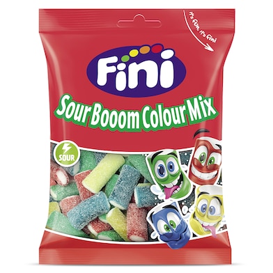 Mini regalices sour boom colour mix Fini bolsa 90 g-0