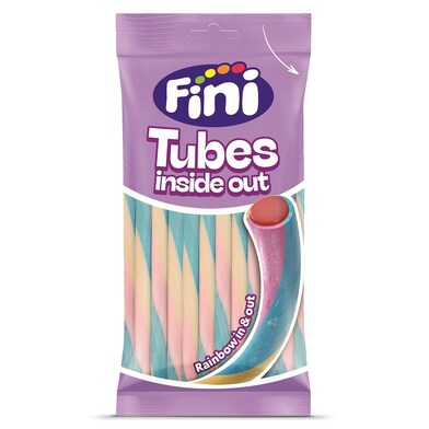 Regaliz tubes inside out Fini bolsa 125 g-0 Regaliz tubes inside out Fini bolsa 125 g-0